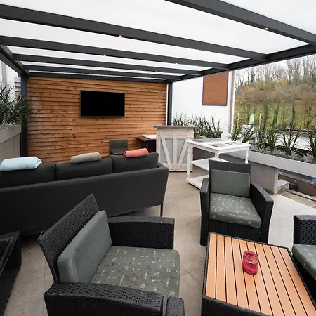 Appartement Luxury In Schin Op Geul With Bubble Bath And Sauna